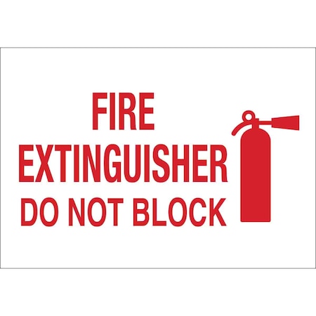 Brady Fire Sign, Sign Mounting Style: Adhesive Surface 90371